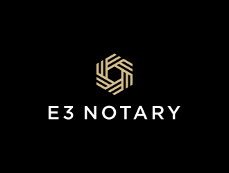 E3 Notary logo design by kazama