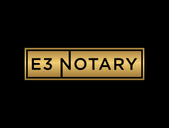 E3 Notary logo design by christabel
