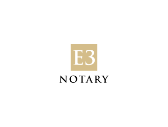E3 Notary logo design by haidar