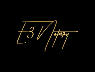 E3 Notary logo design by menanagan