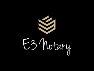 E3 Notary logo design by kazama