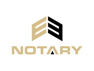 E3 Notary logo design by puthreeone