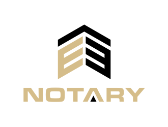 E3 Notary logo design by puthreeone