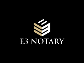 E3 Notary logo design by SmartTaste