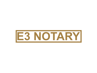 E3 Notary logo design by ohtani15