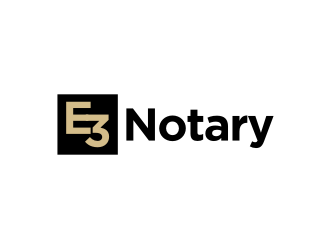 E3 Notary logo design by GemahRipah