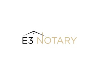 E3 Notary logo design by Artomoro