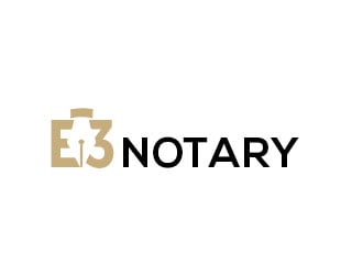 E3 Notary logo design by bougalla005