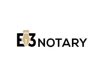 E3 Notary logo design by bougalla005