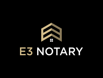 E3 Notary logo design by Galfine