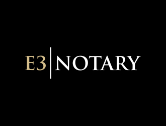 E3 Notary logo design by aflah