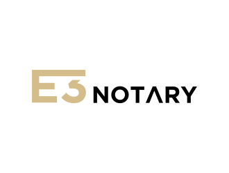 E3 Notary logo design by sokha