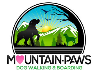mountain paws logo design by DreamLogoDesign