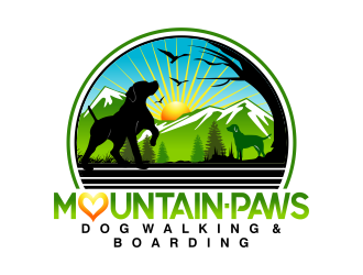 mountain paws logo design by Panara