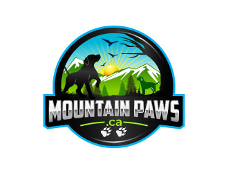 mountain paws logo design by zinnia