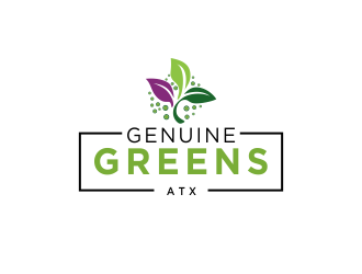 Genuine Greens ATX logo design by oke2angconcept