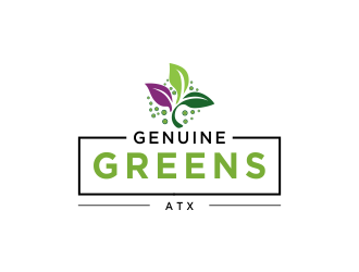 Genuine Greens ATX logo design by oke2angconcept