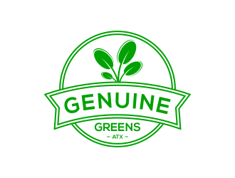 Genuine Greens ATX logo design by funsdesigns