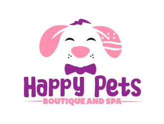 Happy Pets boutique and spa logo design by AamirKhan
