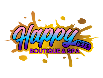Happy Pets boutique and spa logo design by done