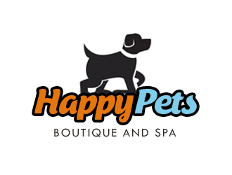 Happy Pets boutique and spa logo design by kunejo