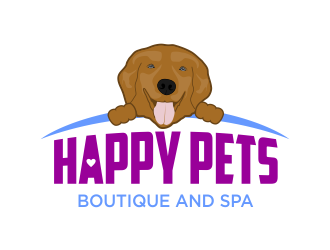 Happy Pets boutique and spa logo design by Dhieko