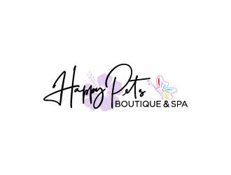 Happy Pets boutique and spa logo design by pilKB