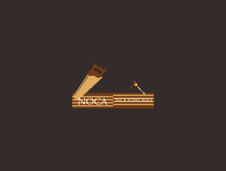 NOCA Woodworks logo design by kevlogo