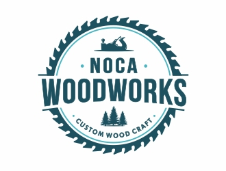 NOCA Woodworks logo design by Mardhi