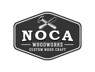 NOCA Woodworks logo design by cybil