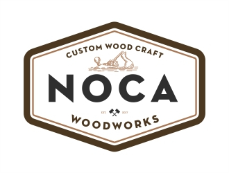 NOCA Woodworks logo design by Alfatih05