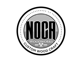NOCA Woodworks logo design by Mahrein