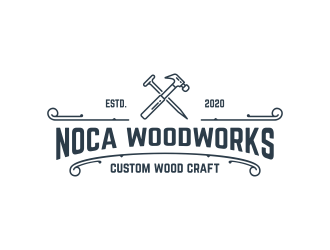 NOCA Woodworks logo design by funsdesigns