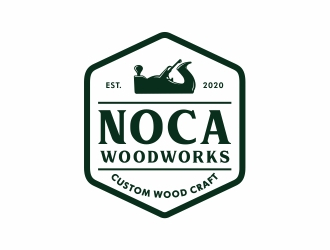 NOCA Woodworks logo design by Mardhi