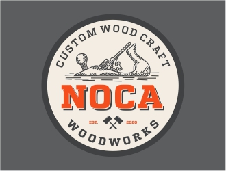 NOCA Woodworks logo design by Alfatih05