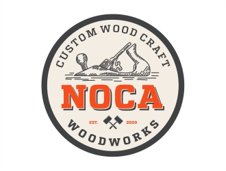 NOCA Woodworks logo design by Alfatih05