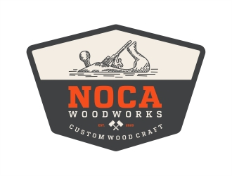 NOCA Woodworks logo design by Alfatih05