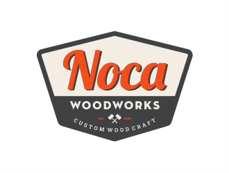 NOCA Woodworks logo design by Alfatih05