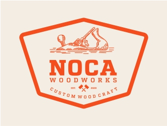 NOCA Woodworks logo design by Alfatih05