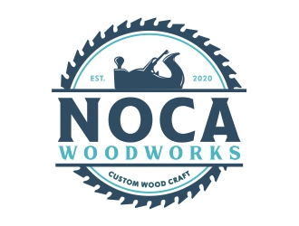 NOCA Woodworks logo design by Mardhi