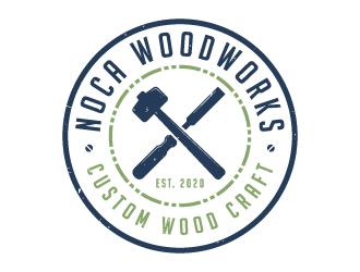 NOCA Woodworks logo design by akilis13