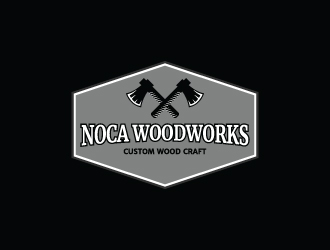 NOCA Woodworks logo design by DreamCather