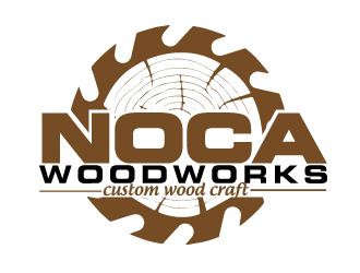 NOCA Woodworks logo design by AamirKhan