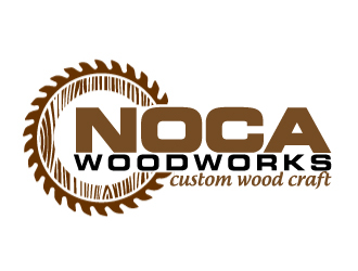 NOCA Woodworks logo design by AamirKhan