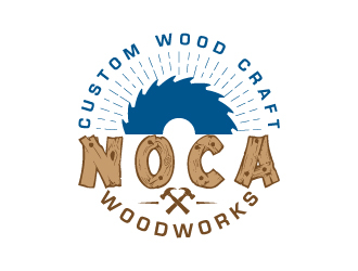 NOCA Woodworks logo design by pambudi