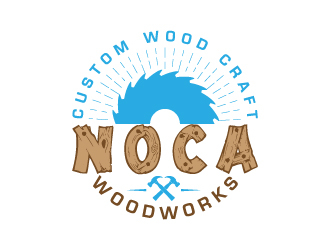 NOCA Woodworks logo design by pambudi