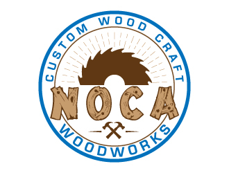 NOCA Woodworks logo design by pambudi