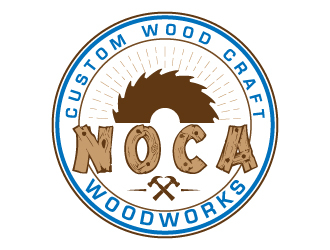 NOCA Woodworks logo design by pambudi