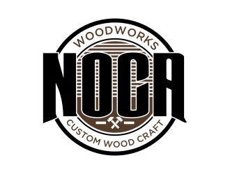 NOCA Woodworks logo design by Mahrein