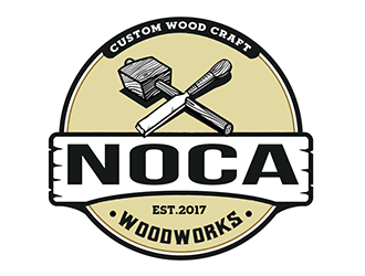 NOCA Woodworks logo design by Optimus